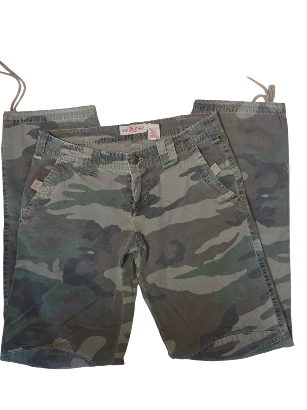 Women’s Camouflage Straight-Leg Pants - Green Camo